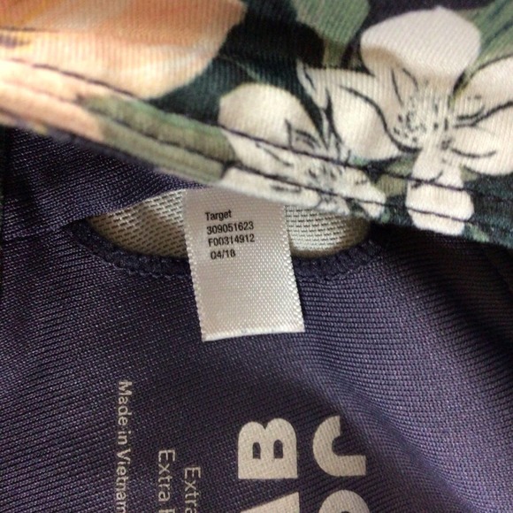 JoyLab | Gray Yellow Floral V Neck Twist Back Sports Bra XS - Picture 6 of 7